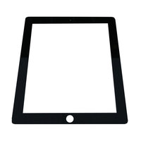 LCD display Touchscreen för Apple iPad 2 svart